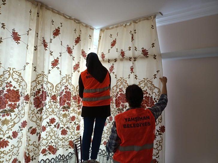 Yahşihan’da belediye ekipleri yaşlıların evlerini temizliyor G3