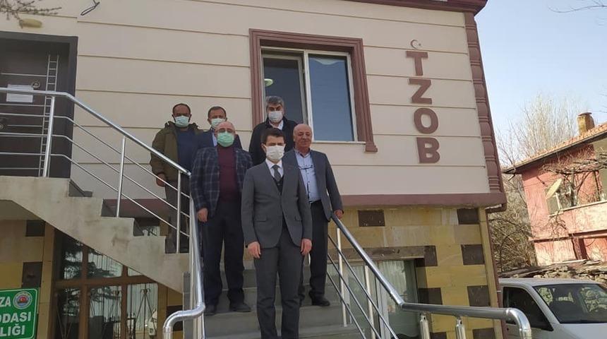 Kaymakam Cebeci, Ziraat Odası Başkanları İle Toplantı Yaptı