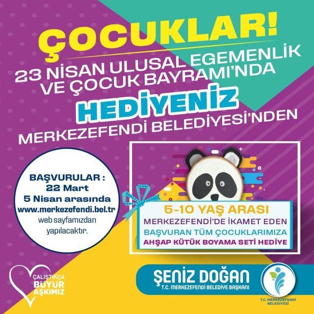 Merkezefendili çocukların hediyeleri hazır