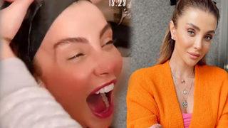 Özge Ulusoy'un başına çöp poşeti geçirdiler