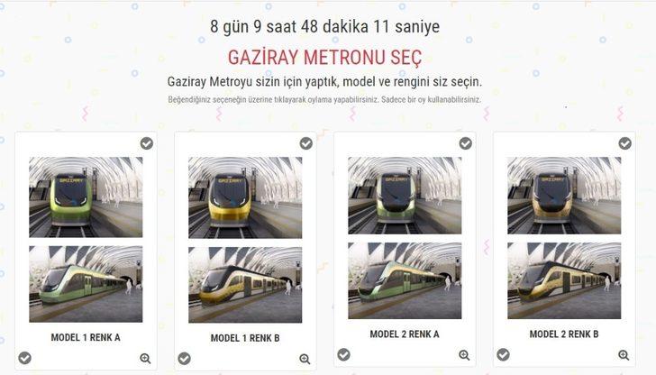 Gaziray metronu sen seç G3