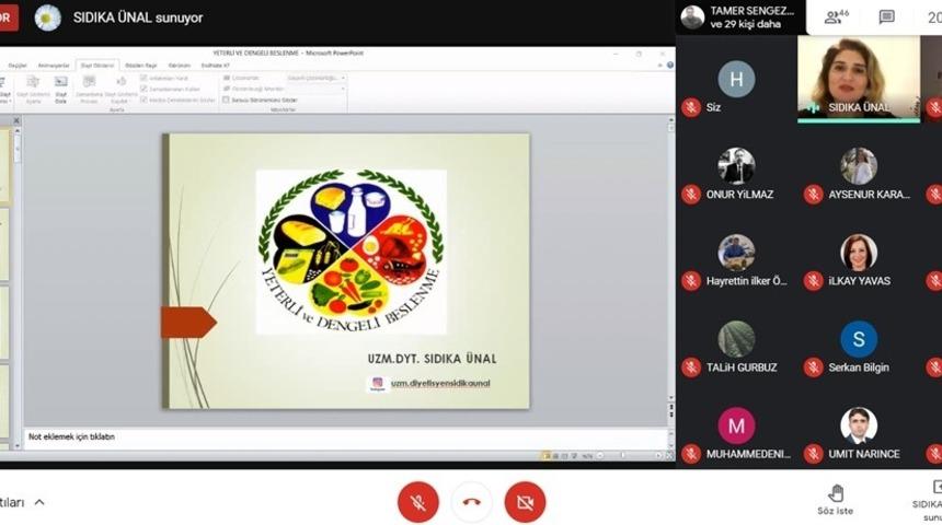 Ko&ccedil;arlı MYO&rsquo;da &rsquo;Pandemide Beslenme ve Bağışıklık&rsquo; semineri d&uuml;zenlendi