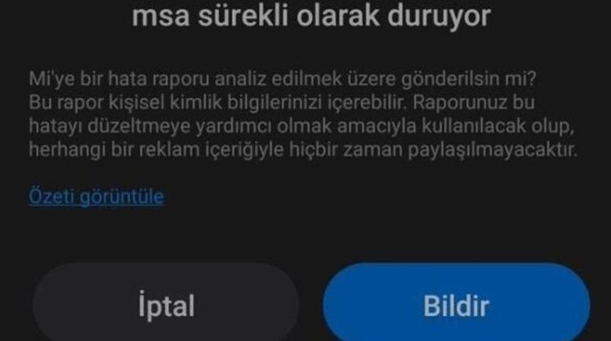 MSA nedir? İşte Xiaomi MSA durduruldu hatası çözümü