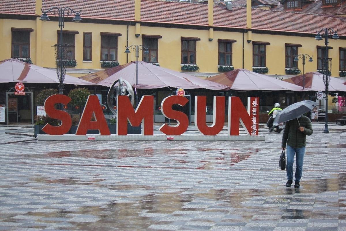 Samsun&rsquo;da sağanak