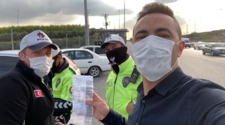 Polis helikopterini g&ouml;r&uuml;nt&uuml;leyen s&uuml;r&uuml;c&uuml;ye 315 lira ceza