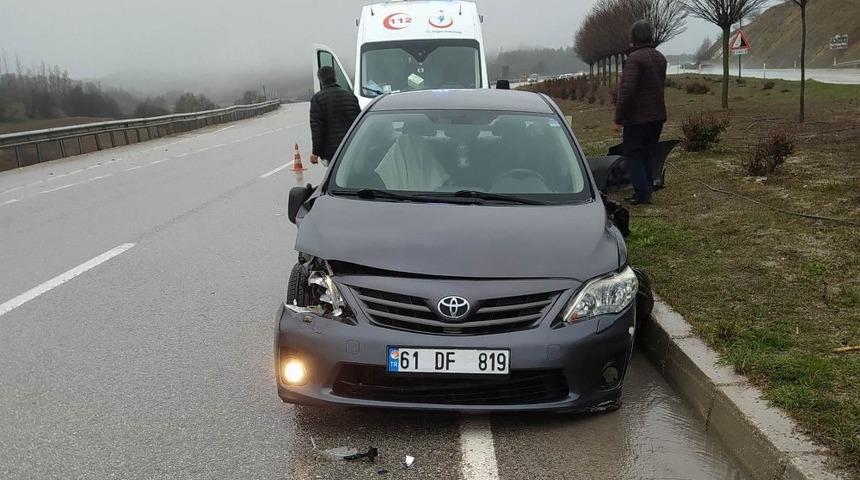 Samsun&rsquo;da trafik kazası: 1 yaralı