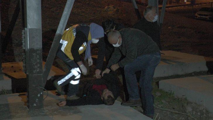 Boşanma aşamasında olan adam yüksek gerilim direğine çıktı G3