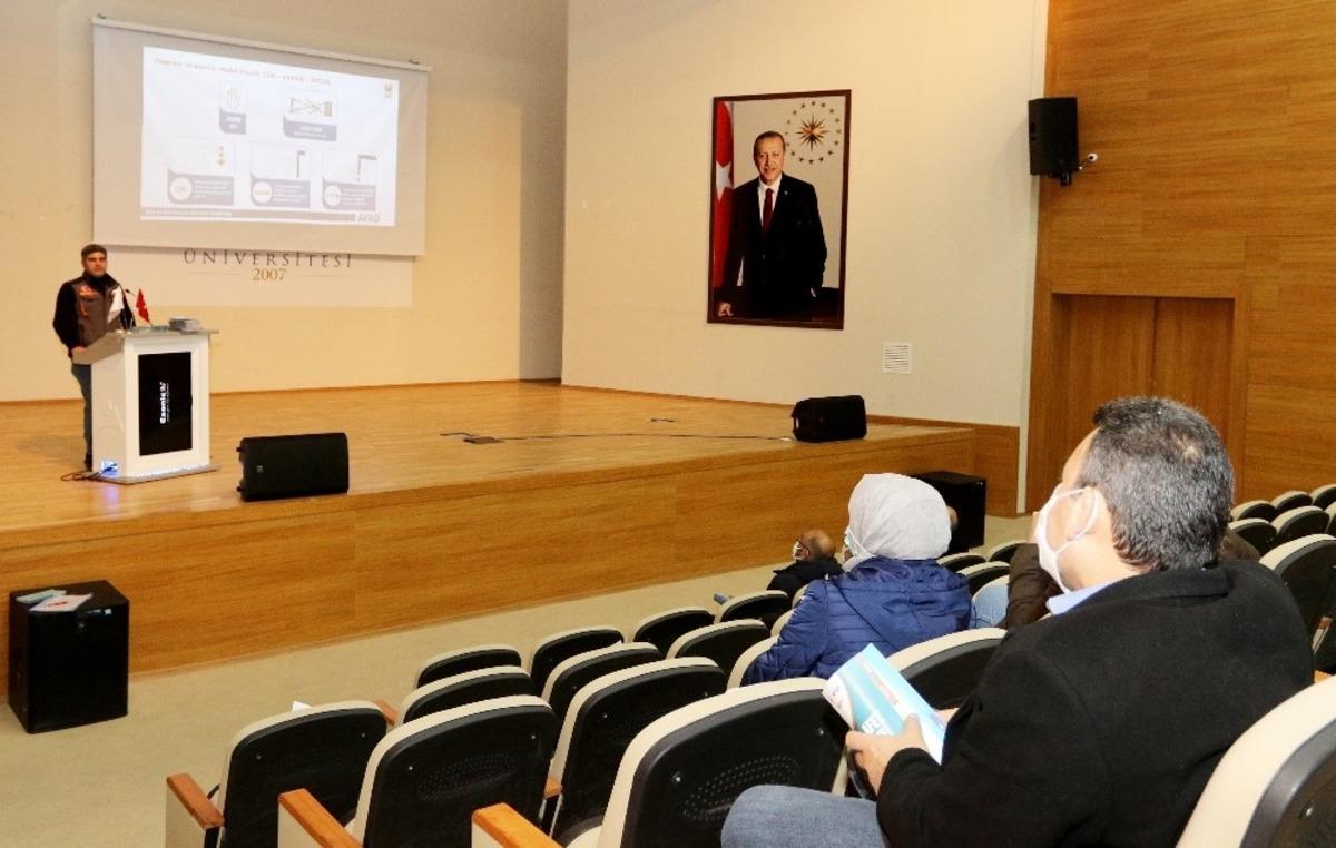 Aİ&Ccedil;&Uuml;&rsquo;de Afet Farkındalık Eğitimi verildi