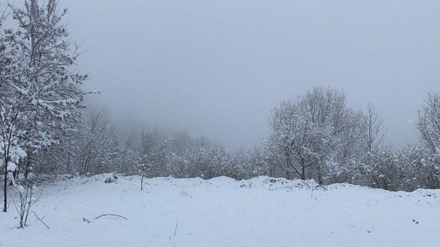 Kar yağıyı köy yollarını kapadı