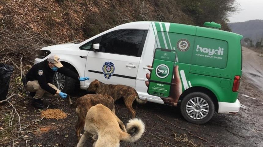 Zonguldak Emniyet&rsquo;i sokaktaki canları unutmadı