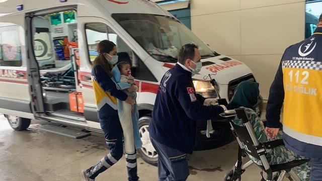 Sobadan zehirlenen aile hastaneye kaldırıldı