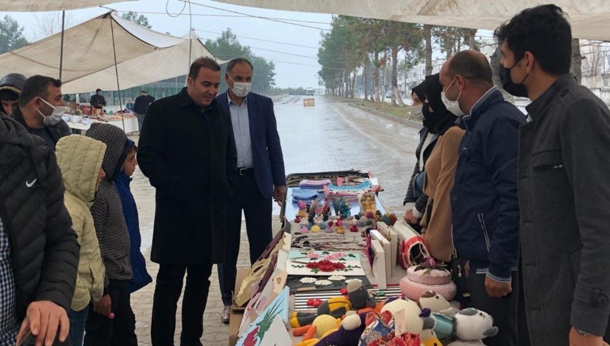 Samsat&rsquo;ta semt pazarı kuruldu