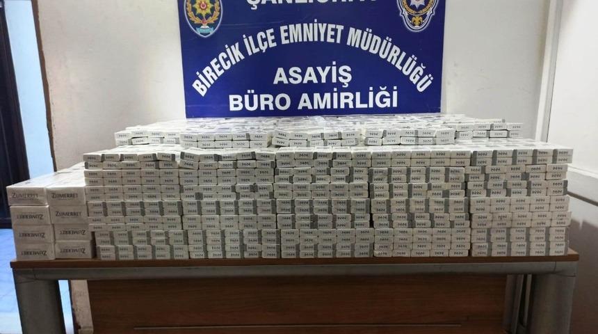 Şanlıurfa&rsquo;da 3 bin 350 paket ka&ccedil;ak sigara ele ge&ccedil;irildi