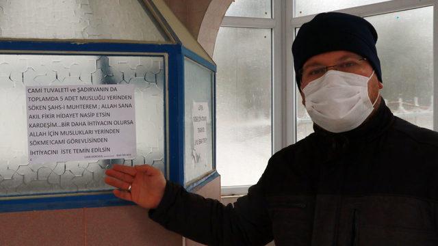 İmamdan musluk hırsızlarına 'Allah akıl, fikir, hidayet nasip etsin' mesajı