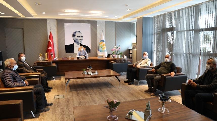 Başkan Tarhan, Akdeniz Ziraat Odası y&ouml;netimi ile tarımı konuştu