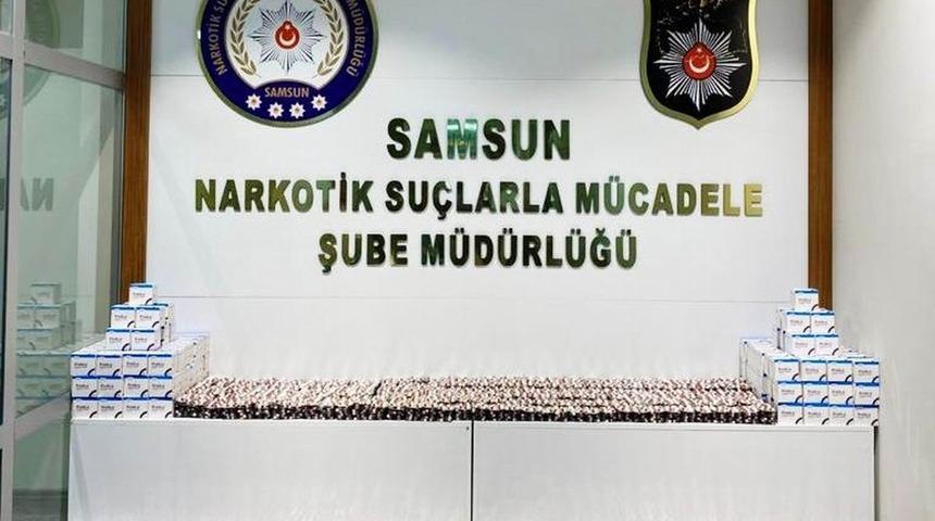 Samsun&rsquo;da 16 bin 821 adet uyuşturucu hap ele ge&ccedil;irildi