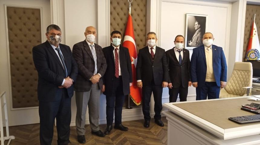 Bilecik Erzurumlular Derneği&rsquo;nden hemşerileri Eskişehir İl Emniyet M&uuml;d&uuml;r&uuml; Din&ccedil;&rsquo;e ziyaret