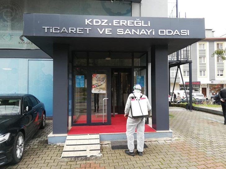 Ticaret ve Sanayi Odası dezenfekte edildi G2