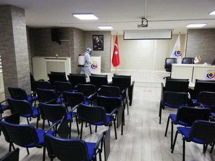 Ticaret ve Sanayi Odası dezenfekte edildi G3
