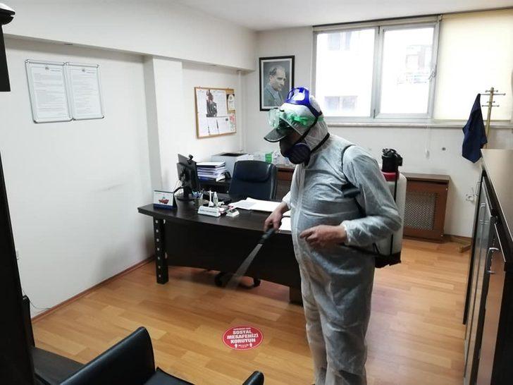 Ticaret ve Sanayi Odası dezenfekte edildi G4