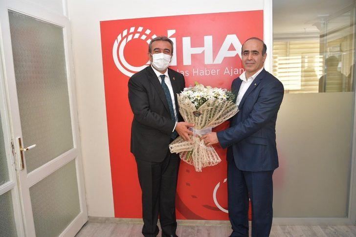 Başkan Çetin ve Rektör Tuncel’den İHA’ya ziyaret G3