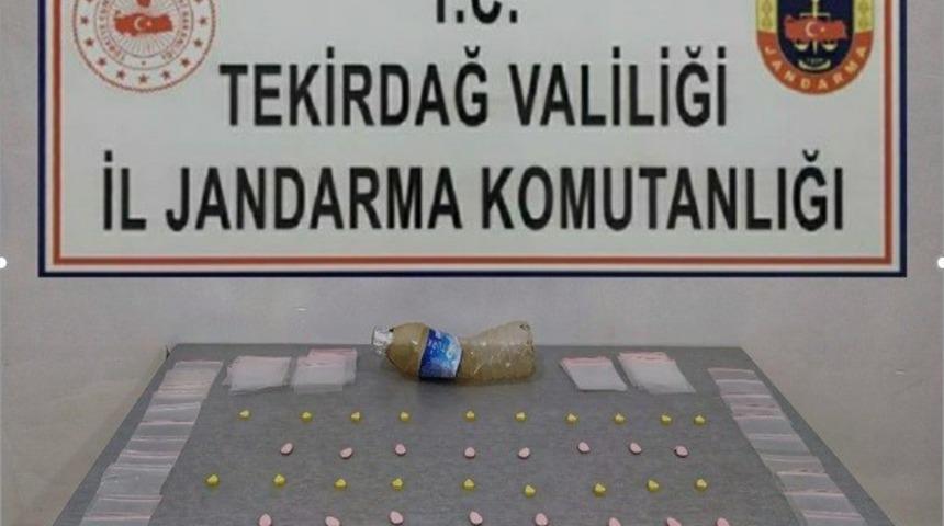 45 adet extacy hap ele ge&ccedil;irildi