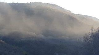 Bir ilçeyi isyan ettiren olay! Gökyüzü toz bulutuyla kaplı