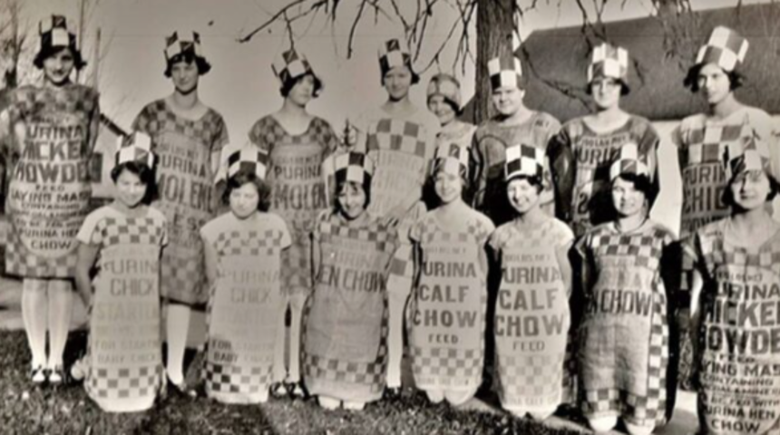 1930’lu yıllarda Büyük Buhran Dönemi’ne damga vuran moda akımı: Yem Çuvalı Trendi