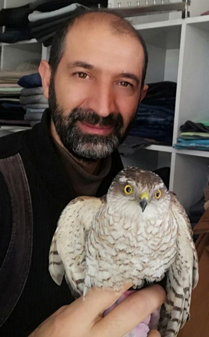 Bahçe bulunan yaralı şahin tedavi altına alındı G2