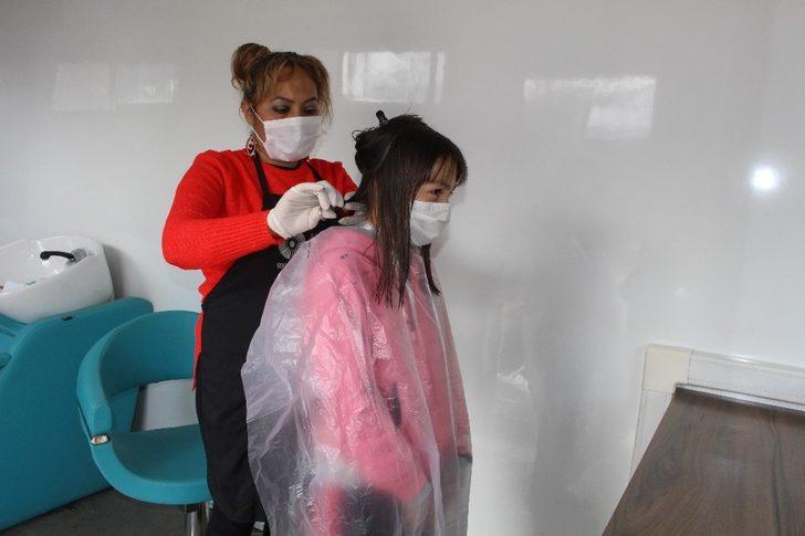 Mobil Kuaför tırı Korkuteli ve Elmalı’da G2