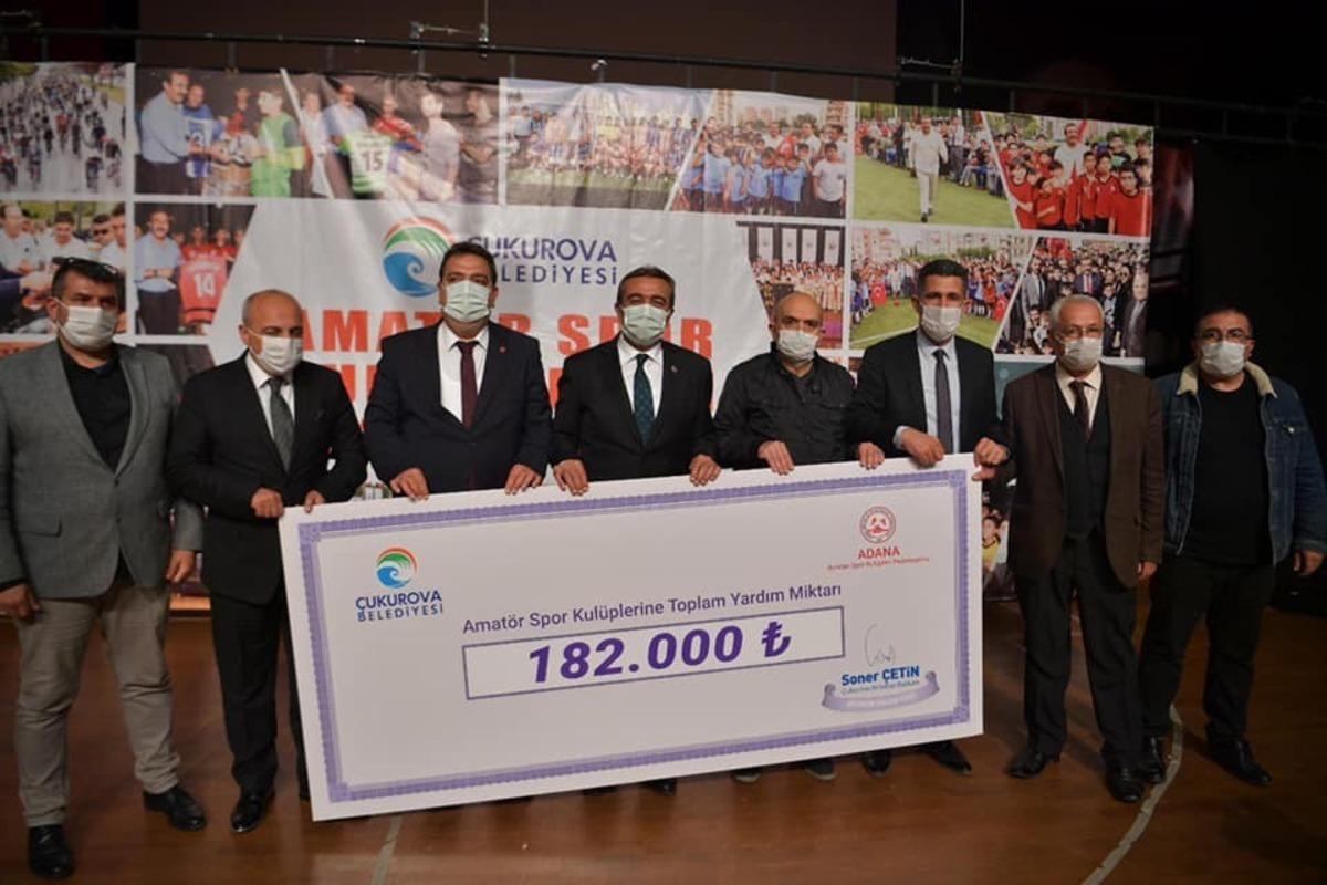 67 spor kul&uuml;b&uuml;ne 182 bin TL yardım