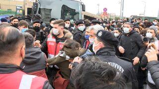 Boğaziçi gözaltıları için yapılan eyleme müdahale! Çok sayıda gözaltı var