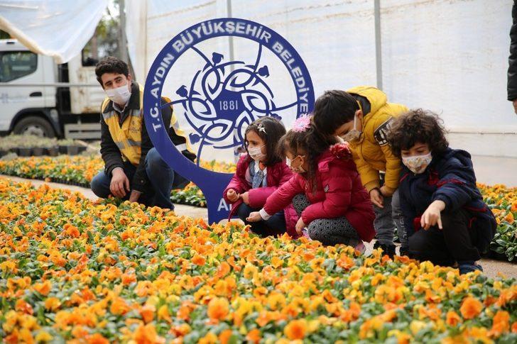 Miniklerden Aydın Büyükşehir Belediyesi’nin fidanlığına ziyaret G5