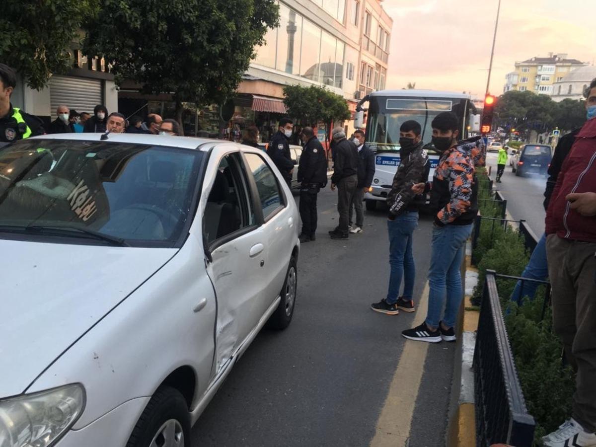 Yolcu otob&uuml;s&uuml; ile otomobil &ccedil;arpıştı: 1 yaralı