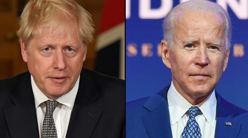 İngiltere Başbakanı Johnson ABD Başkanı Biden ile telefonda görüştü