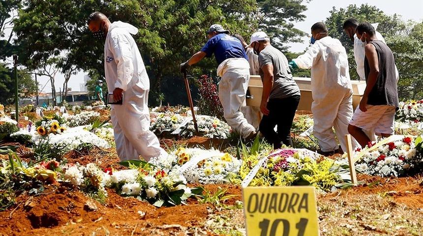 Brezilya'da salgının başından bu yana en yüksek can kaybı
