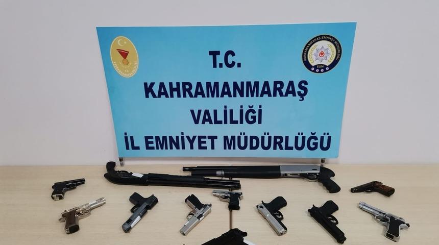 Kahramanmaraş&rsquo;ta 19 silah ele ge&ccedil;irildi