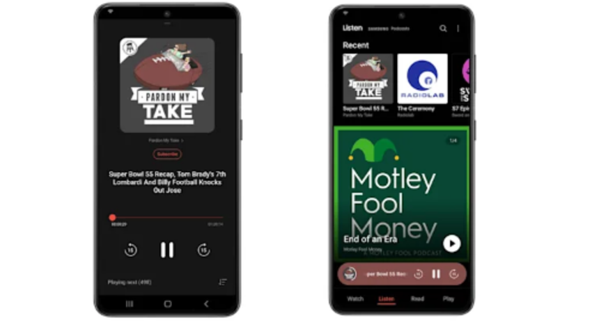 Samsung podcast bölümü ekledi
