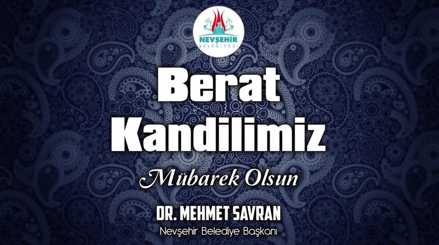 Belediye Başkanı Savran’dan kandil mesajı