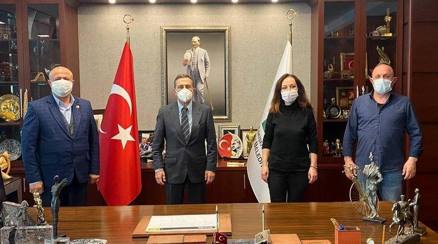 Muhtarlardan Ata&ccedil;&rsquo;a teşekk&uuml;r ziyareti