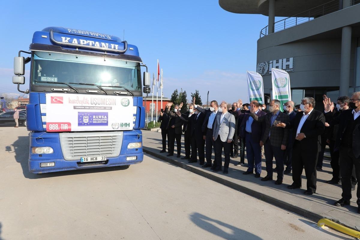 Bursa&rsquo;dan Suriye&rsquo;ye kardeşlik konvoyu