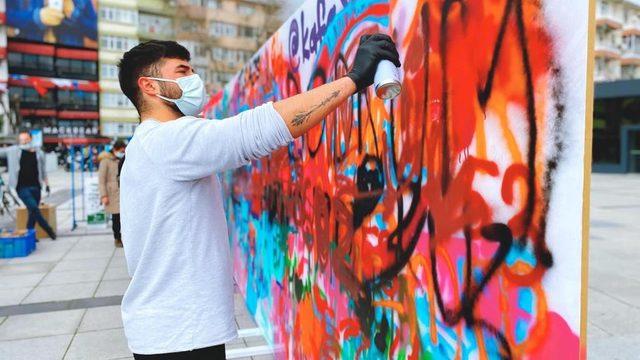 Sanayi şehrini, gençlerin grafitileri renklendirecek