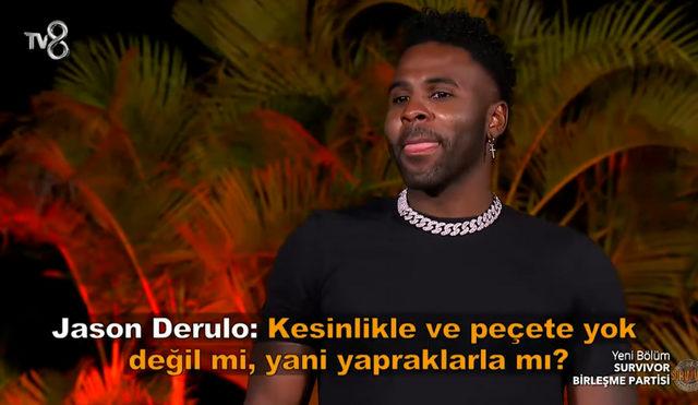 Jason Derulo Survivor Birlesme Partisine Damga Vurdu Jason Derulo Dan Survivor Yarismacilarini Gulduren Tuvalet Sorusu