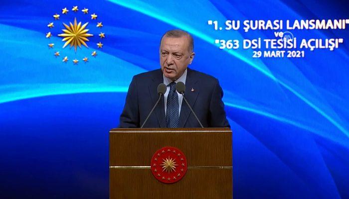 Cumhurbaşkanı Erdoğan duyurdu! 'Su Kanunu' geliyor