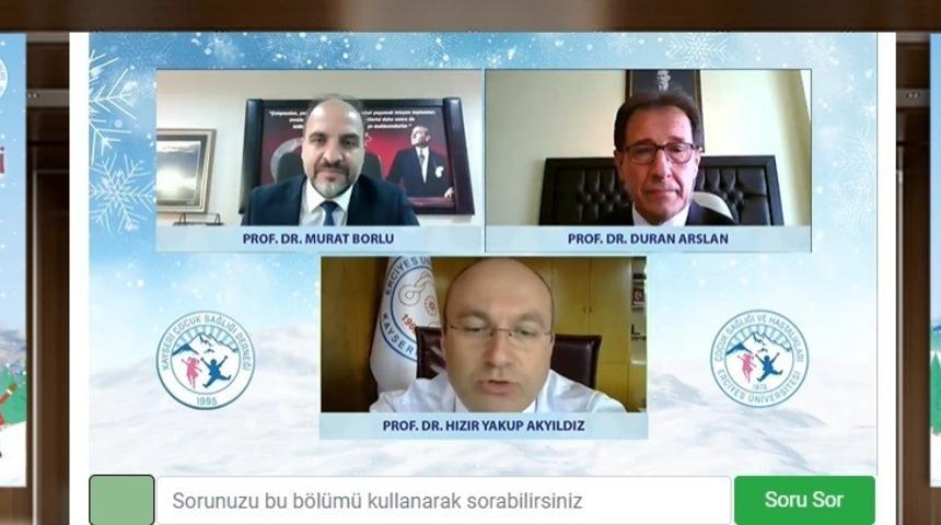 ER&Uuml;&rsquo;de "7. Erciyes Pediatri Kış Kongresi" d&uuml;zenlendi