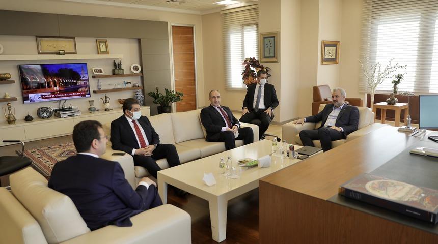 Ekrem İmamoğlu'ndan Osman Nuri Kabaktepe'ye ziyaret