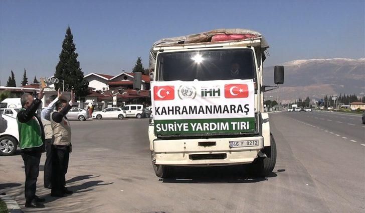 Kahramanmaraş'tan Suriye'de kamplarda yaşayanlara 10 tır su gönderildi G1