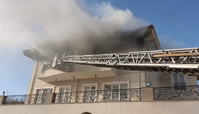 Büyükçekmece'de Mısırlı iş insanının lüks villasında yangın: 2 yaralı