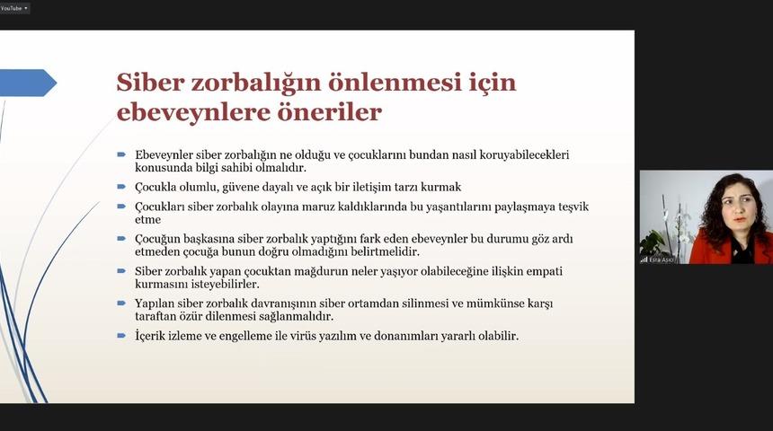 Kilis’te siber zorbalık başlıklı söyleşi