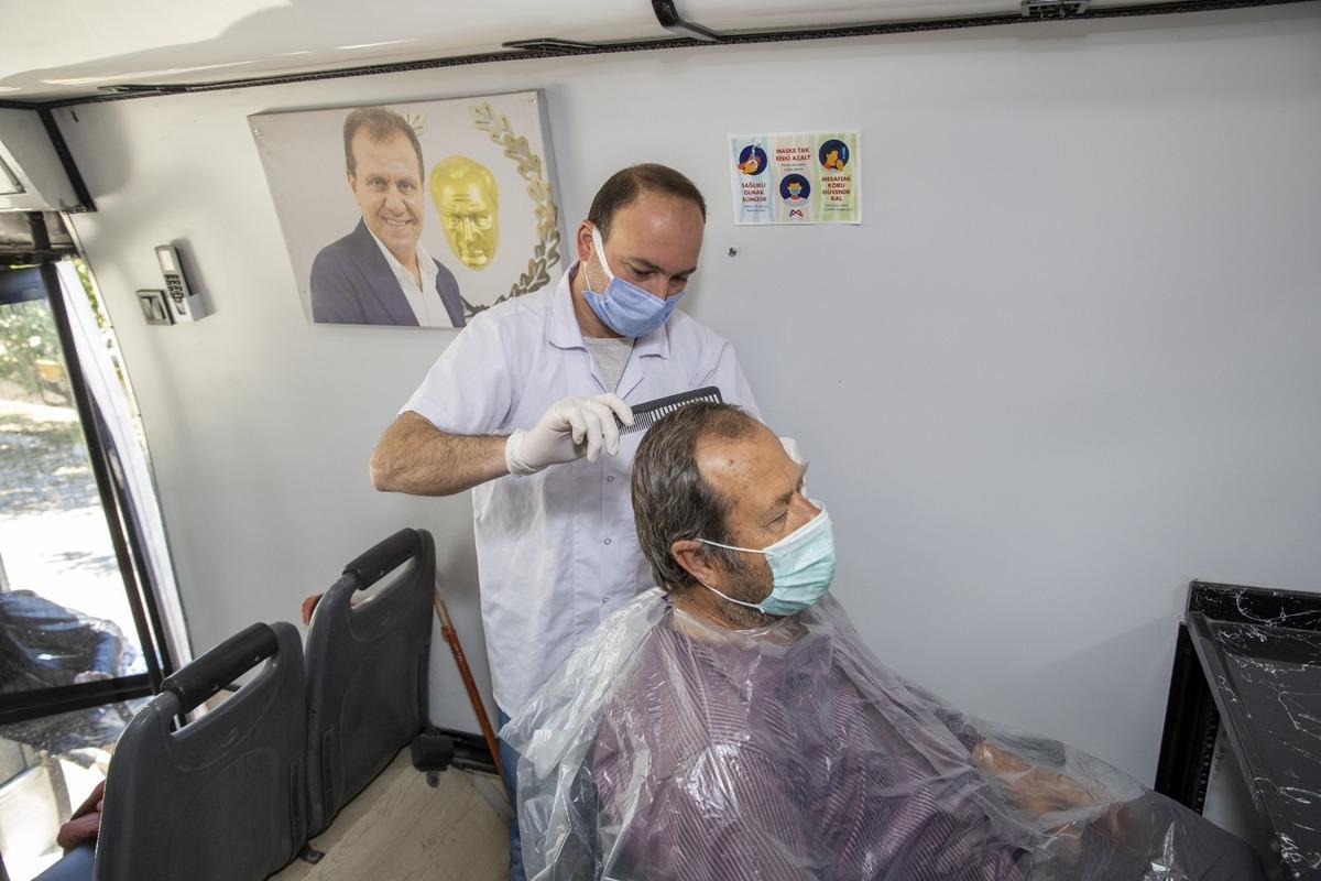 B&uuml;y&uuml;kşehir Belediyesi, &lsquo;Mobil Kuaf&ouml;r&rsquo; ile kırsalda 2 bin kişiye hizmet verdi